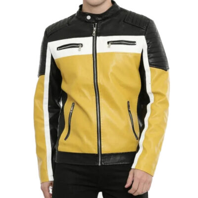 Mens Biker Leather Jacket
